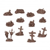 AK Interactive AKBIT0014 BONES REMAINS pcs.BASING BITS 12 pcs.