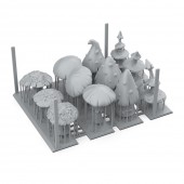AK Interactive AKBIT0022 GIGANT MUSROOMS pcs.BASING BITS 12 pcs.