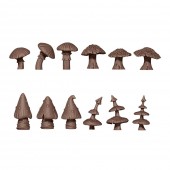 AK Interactive AKBIT0022 GIGANT MUSROOMS pcs.BASING BITS 12 pcs.