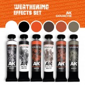 AK Interactive AKG25 WEATHERING EFFECTS SET - AK GOUACHES