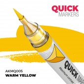 AK Interactive AKMQ005 WARM YELLOW - QUICK MARKER (Box 6 units)