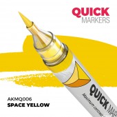 AK Interactive AKMQ006 SPACE YELLOW - QUICK MARKER (Box 6 units)