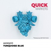AK Interactive AKMQ013 TURQUOISE BLUE - QUICK MARKER (Box 6 units)