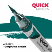 AK Interactive AKMQ014 TURQUOISE GREEN - QUICK MARKER (Box 6 units)