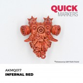 AK Interactive AKMQ017 INFERNAL RED - QUICK MARKER (Box 6 units)