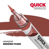 AK Interactive AKMQ025 REDDISH FLESH - QUICK MARKER (Box 6 units)