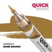 AK Interactive AKMQ027 BONE BROWN - QUICK MARKER (Box 6 units)