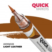 AK Interactive AKMQ028 LIGHT LEATHER - QUICK MARKER (Box 6 units)