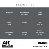 AK Interactive RC805 Rubber Black 17 ml.
