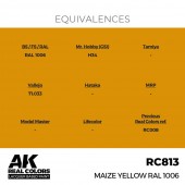 AK Interactive RC813 Maize Yellow RAL 1006 17 ml.