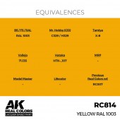 AK Interactive RC814 Yellow RAL 1003 17 ml.