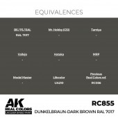 AK Interactive RC855 Dunkelbraun-Dark Brown RAL 7017 17 ml.