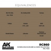AK Interactive RC860 Dunkelgelb Ausgabe 44-Dark Yellow 1944 RAL 7028 17 ml.