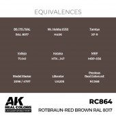 AK Interactive RC864 Rotbraun-Red Brown RAL 8017 17 ml.