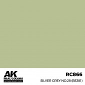 AK Interactive RC866 Silver Grey No.28 (BS381) 17 ml.