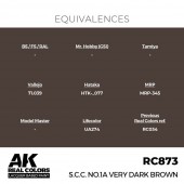 AK Interactive RC873 S.C.C. No.1A Very Dark Brown 17 ml.