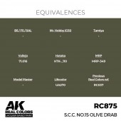 AK Interactive RC875 S.C.C. No.15 Olive Drab 17 ml.