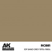 AK Interactive RC881 IDF Sand Grey 1970S-1980S 17 ml.