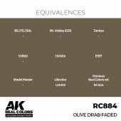 AK Interactive RC884 Olive Drab Faded 17 ml.