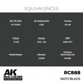AK Interactive RC888 NATO Black 17 ml.