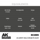 AK Interactive RC899 US Army Helo Drab FS 34031 17 ml.