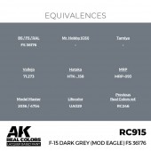 AK Interactive RC915 F-15 Dark Grey (MOD EAGLE) FS 36176 17 ml.