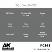 AK Interactive RC928 Neutral Grey 43 17 ml.