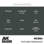 AK Interactive RC954 IJN D1 Deep Green Black 17 ml.