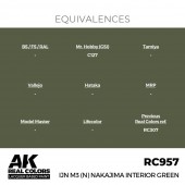 AK Interactive RC957 IJN M3 (N) Nakajima Interior Green 17 ml.