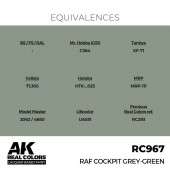 AK Interactive RC967 RAF Cockpit Grey-Green 17 ml.