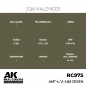 AK Interactive RC975 AMT-4 / A-24M Green 17 ml.
