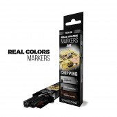 AK Interactive RCM105 CHIPPING - SET 3 REAL COLORS MARKERS