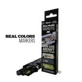AK Interactive RCM110 WWII AXIS AIRCRAFT COCKPIT COLORS - SET 3 REAL COLORS MARKERS