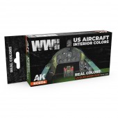 AK Interactive RCS114 WWII US Aircraft Interior Colors SET