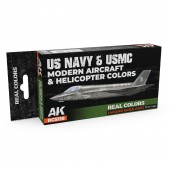 AK Interactive RCS116 US Navy&USMC Modern Aircraft&Helicopter Colors SET