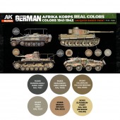 AK Interactive RCS124 German Afrika Korps Colors 1941-1943 SET