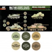 AK Interactive RCS127 British Army AFV Desert Colors. North Africa and Mediterranean 1940-1943 SET