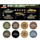 AK Interactive RCS129 WWII US Army & USMC Camouflage Colors SET