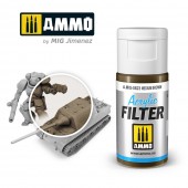 AMMO A.MIG-0823 ACRYLIC FILTER Medium Brown