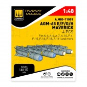 AMMO A.MIG-11001 AGM-65 E/F/G/H Maverick (4 pcs) 1:48