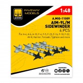 AMMO A.MIG-11009 AIM-9L/M Sidewinder (4 pcs) 1:48