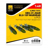 AMMO A.MIG-11014 GBU-31 JDAM BLU-109 Warhead (4 pcs) 1:48