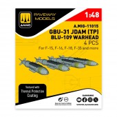 AMMO A.MIG-11015 GBU-31 JDAM with Thermal Protection BLU-109 Warhead (4 pcs) 1:48
