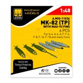 AMMO A.MIG-11034 MK-82 with thermal protection and MAU-93 fin (6 pcs) 1:48