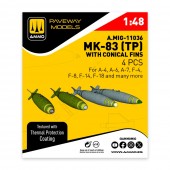 AMMO A.MIG-11036 MK-83 with thermal protection and conical fin (4 pcs) 1:48