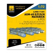 AMMO A.MIG-11201 AGM-65E/F/G/H Maverick (4 pcs) 1:72