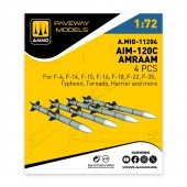 AMMO A.MIG-11204 AIM-120C AMRAAM (4 pcs) 1:72