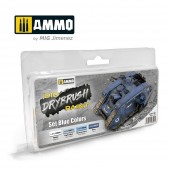 AMMO A.MIG-7303 DRYBRUSH Set Blue Colors