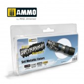 AMMO A.MIG-7305 DRYBRUSH Set Metallic Colors Set