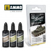 AMMO A.MIG-7322 SHADER Set American Green